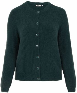 WE Fashion Kardigán  tmavozelená