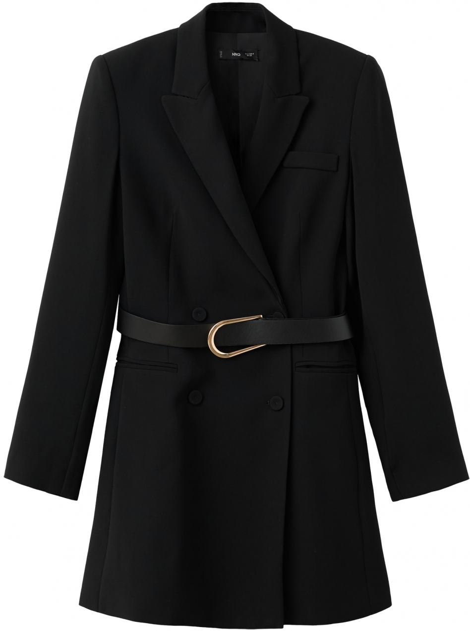 MANGO Košeľové šaty 'LOIDA'  čierna