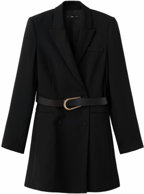 MANGO Košeľové šaty 'LOIDA'  čierna