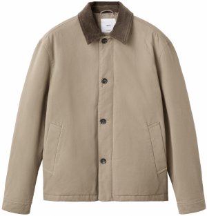 MANGO MAN Prechodná bunda 'Theon'  béžová / farby bahna