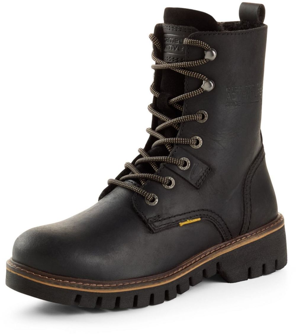 CAMEL ACTIVE Šnurovacie členkové čižmy 'ISA'  čierna