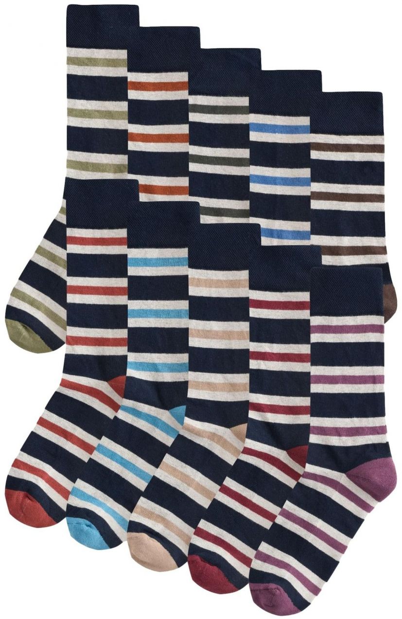 Next Ponožky  farba ťavej srsti / námornícka modrá / olivová / biela