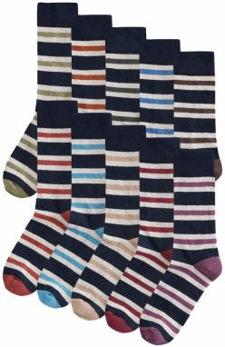 Next Ponožky  farba ťavej srsti / námornícka modrá / olivová / biela