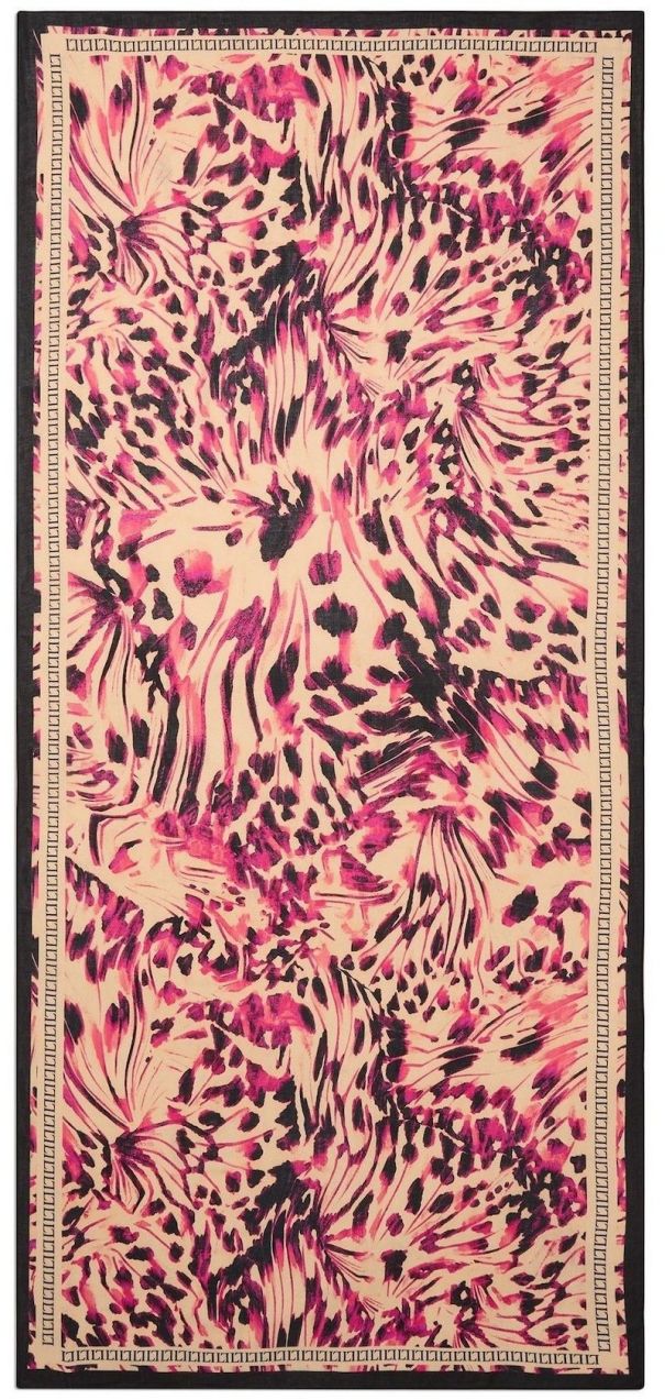 Lipsy Šál  ružová / púdrová / čierna