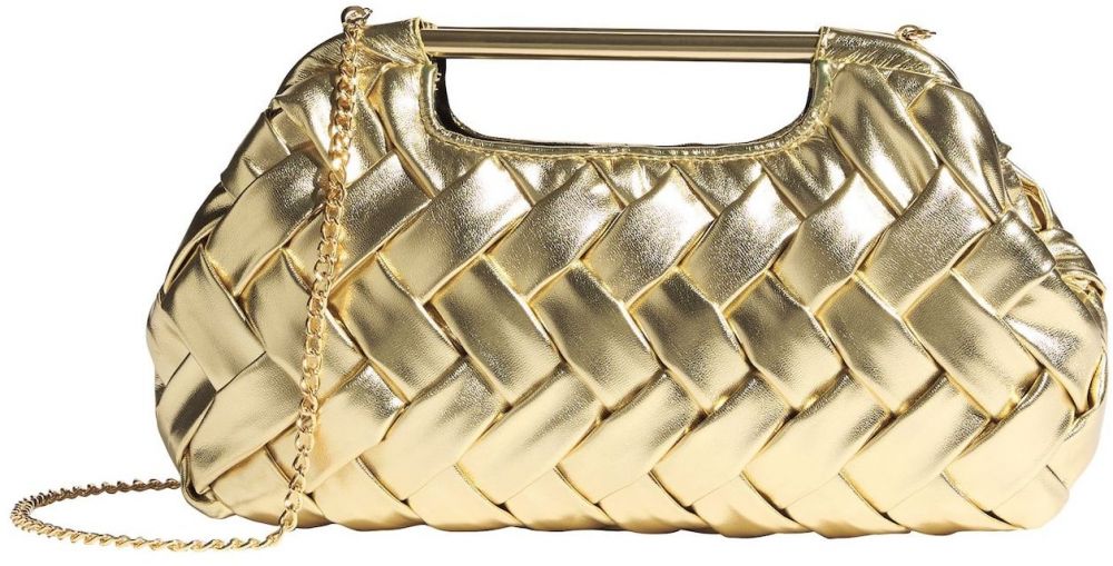 Lipsy Listová kabelka  zlatá