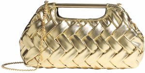 Lipsy Listová kabelka  zlatá