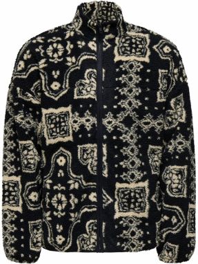Only & Sons Flisová bunda 'ONSJAMES'  béžová / čierna