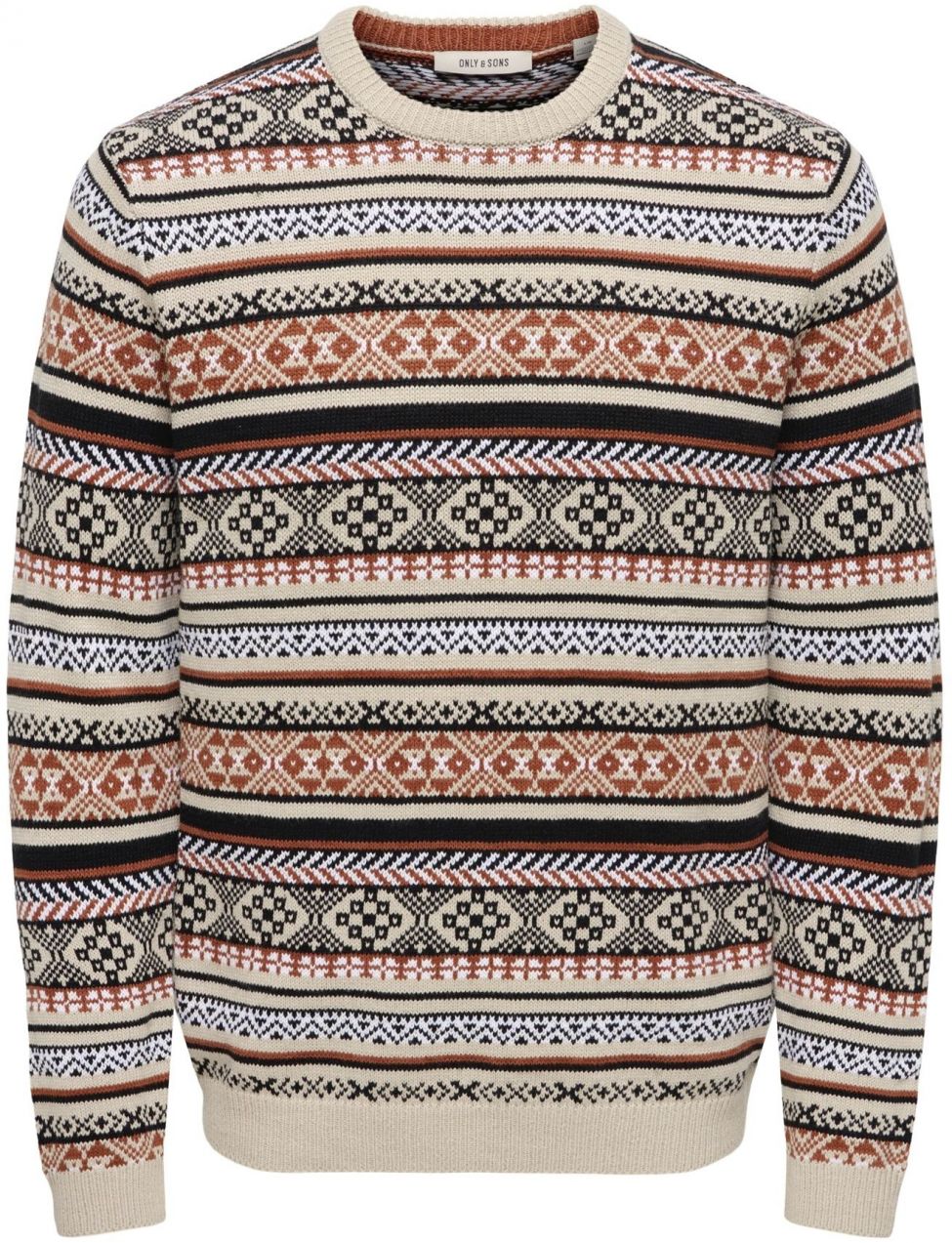 Only & Sons Sveter 'ONSJERRY'  striebornosivá