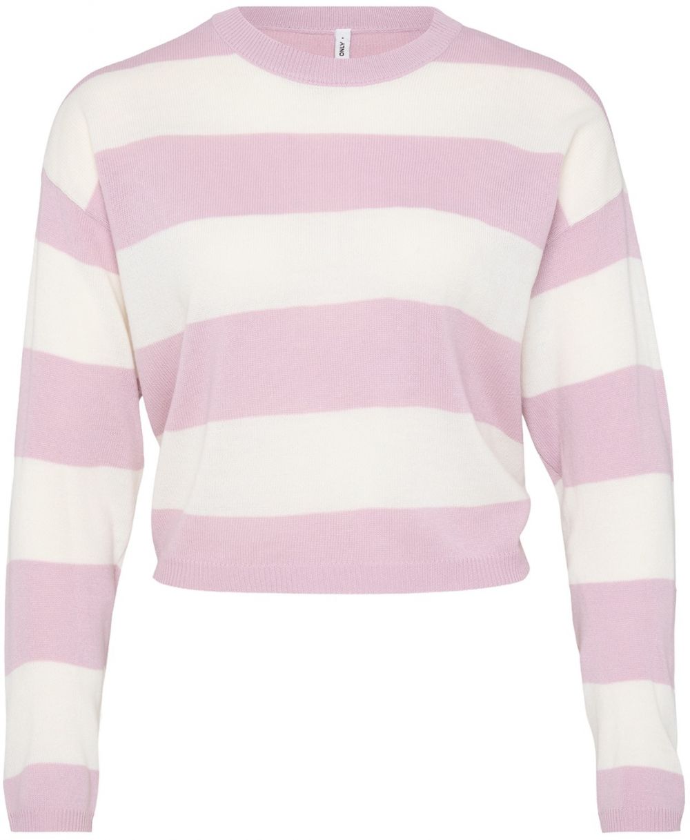 Only Petite Sveter 'ONLDERRY'  orchideová / biela