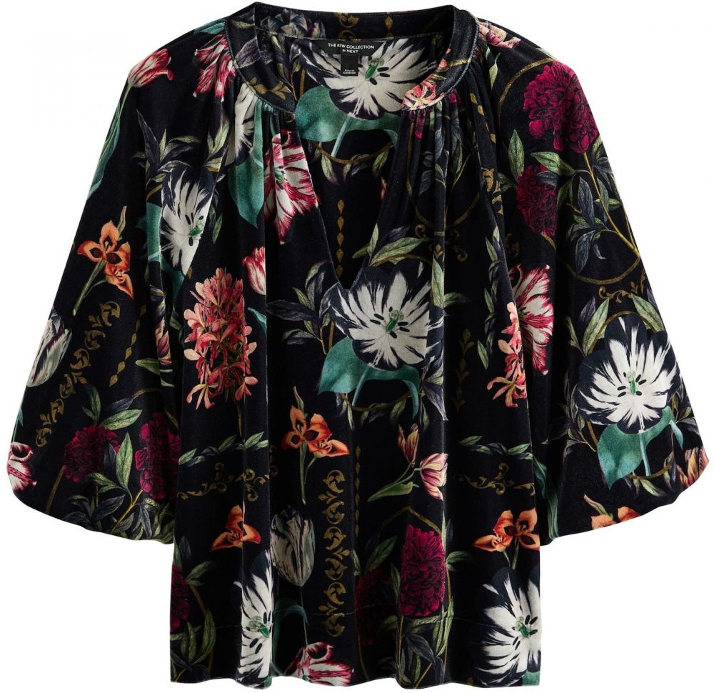 Next Blúzka  kaki / oranžová / tmavočervená / čierna