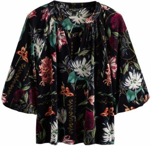 Next Blúzka  kaki / oranžová / tmavočervená / čierna