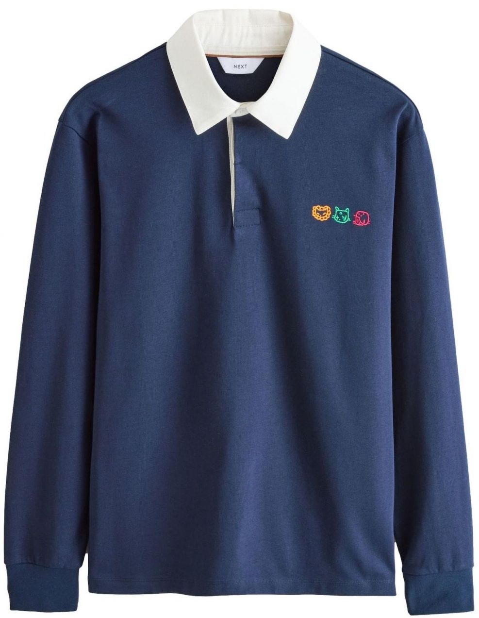 Next Tričko  námornícka modrá / zelená / červená / biela