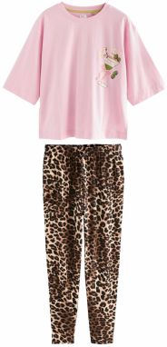 Next Pyžamo  hnedá / tmavohnedá / ružová