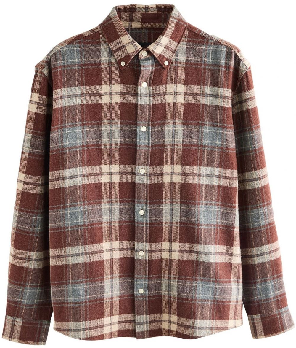 Next Košeľa  béžová / čokoládová / sivá