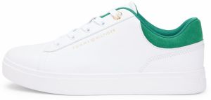 TOMMY HILFIGER Nízke tenisky  jedľová / biela