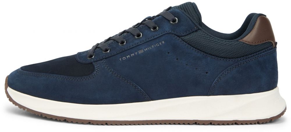 TOMMY HILFIGER Nízke tenisky 'NEWPORT'  námornícka modrá / hnedá