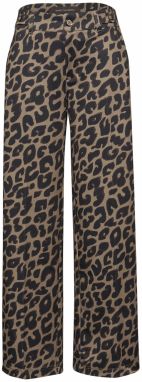 STREET ONE Nohavice  svetlohnedá / tmavohnedá / čierna