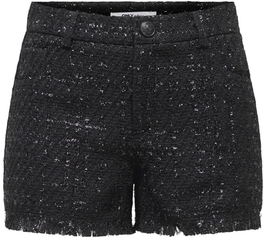 ONLY Nohavice 'ONLNUNA'  čierna / strieborná