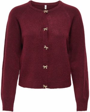 ONLY Kardigán 'ONLTORINO'  vínovo červená