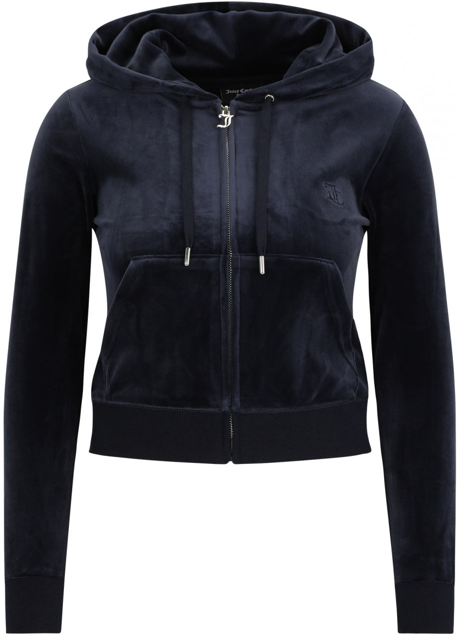 Juicy Couture Petite Tepláková bunda 'ROBERTSON'  tmavomodrá