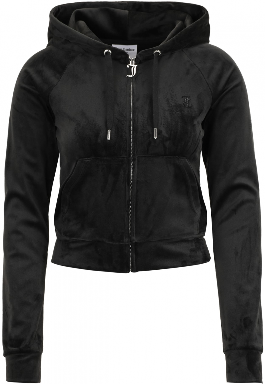 Juicy Couture Tall Tepláková bunda 'MADISON'  čierna