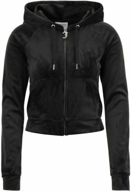 Juicy Couture Tall Tepláková bunda 'MADISON'  čierna