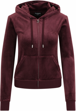 Juicy Couture Petite Tepláková bunda 'ROBERTSON'  čerešňová