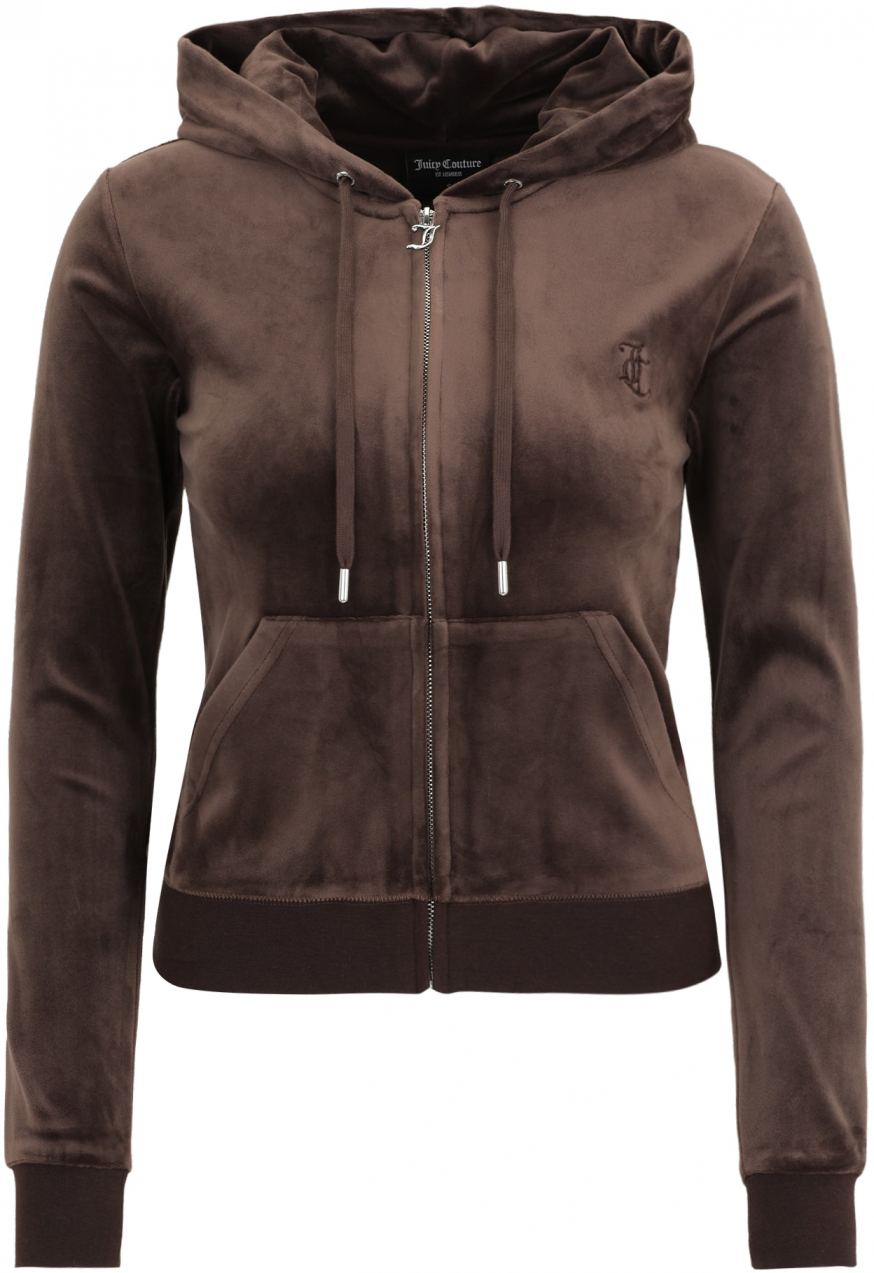 Juicy Couture Tall Tepláková bunda 'ROBERTSON'  hnedá