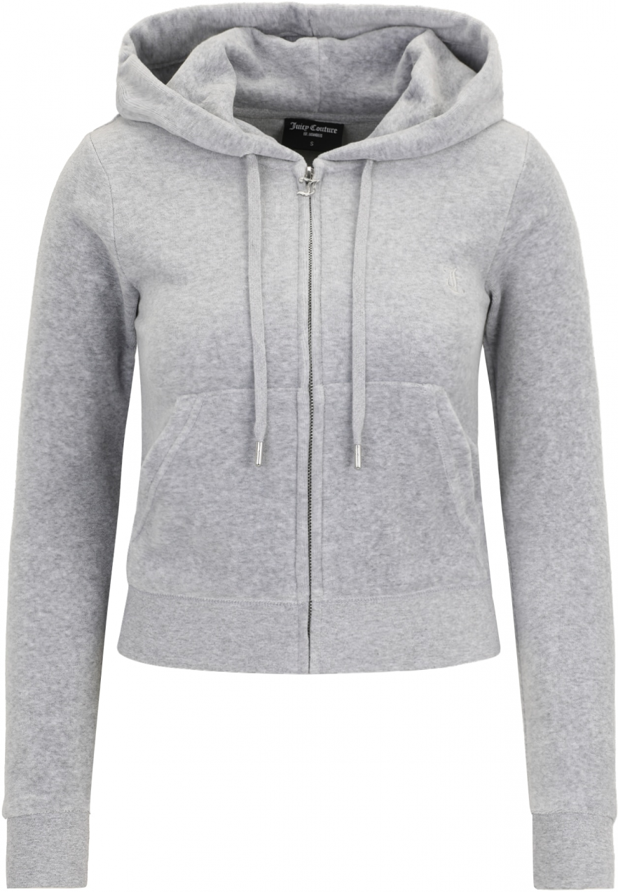 Juicy Couture Petite Tepláková bunda 'ROBERTSON'  svetlosivá