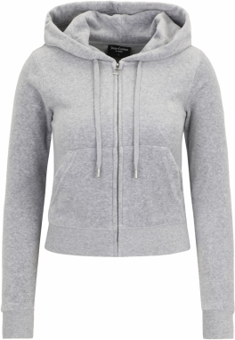 Juicy Couture Petite Tepláková bunda 'ROBERTSON'  svetlosivá