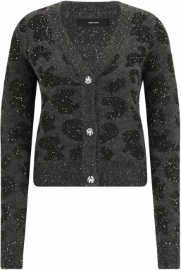 Vero Moda Tall Kardigán 'VMZUZU'  tmavosivá / čierna