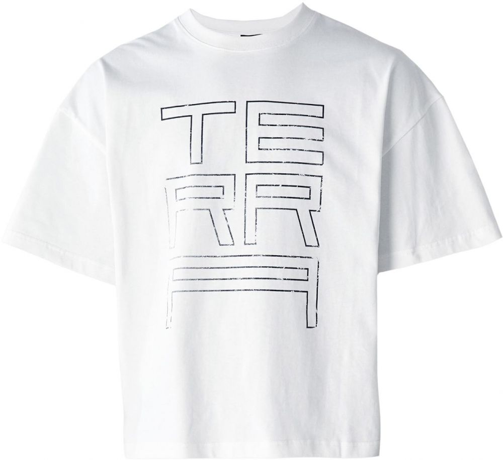 Atelier de roupa Tričko 'TERRA'  čierna / biela