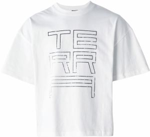 Atelier de roupa Tričko 'TERRA'  čierna / biela