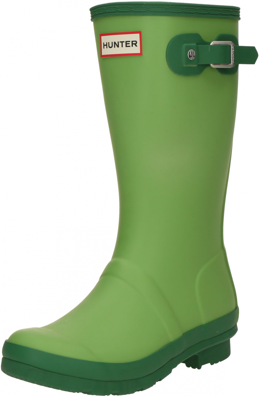 HUNTER Gumáky  krémová / zelená / svetlozelená / červená