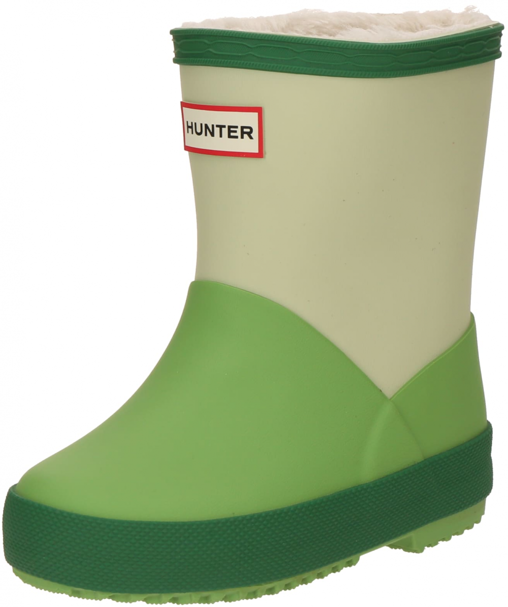 HUNTER Gumáky  béžová / zelená / svetlozelená / červená