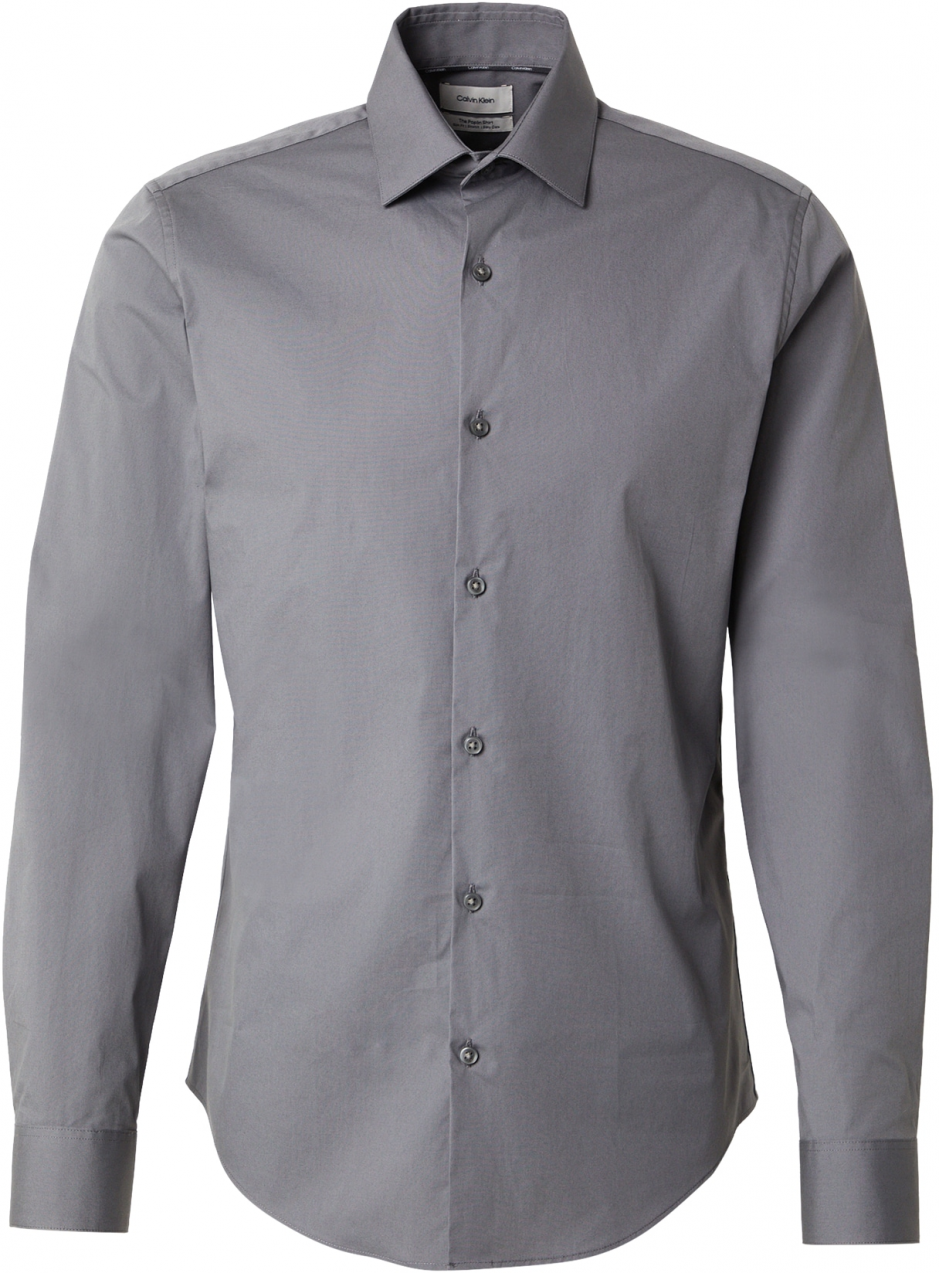 Calvin Klein Košeľa 'ESSENTIALS'  tmavosivá