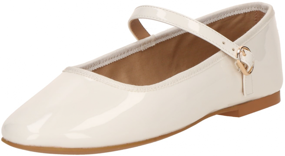 STEVE MADDEN Baleríny s ramienkom 'Volley'  prírodná biela