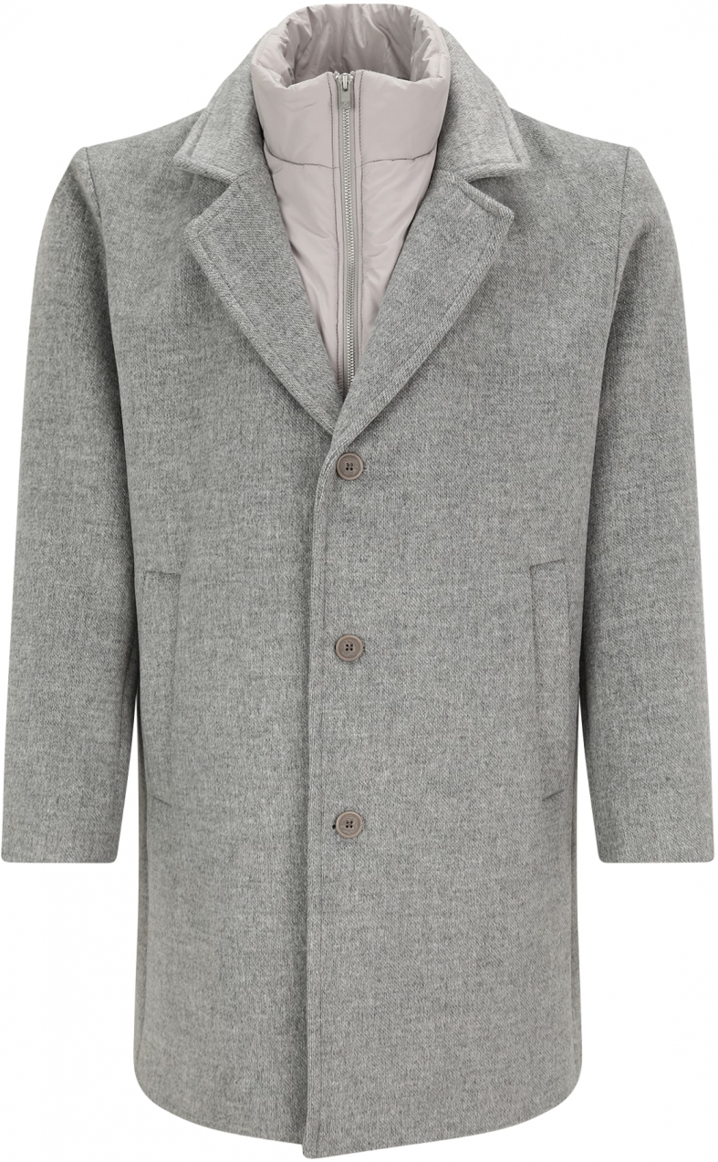 Jack & Jones Plus Prechodný kabát 'JPRBLASTANFORD'  sivá melírovaná