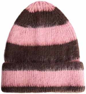 Bershka Čiapky  tmavohnedá / ružová