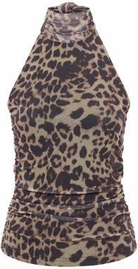 ICHI Top 'IHPARDA'  tmavobéžová / tmavohnedá / čierna