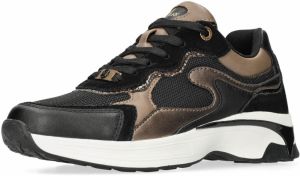 MEXX Nízke tenisky 'PORTIA LOVE'  bronzová / čierna