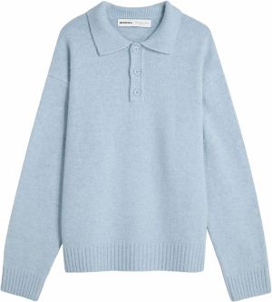 Bershka Sveter 'CUELLO'  modrá