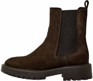 SELECTED Chelsea čižmy 'SLFVILMA'  čokoládová