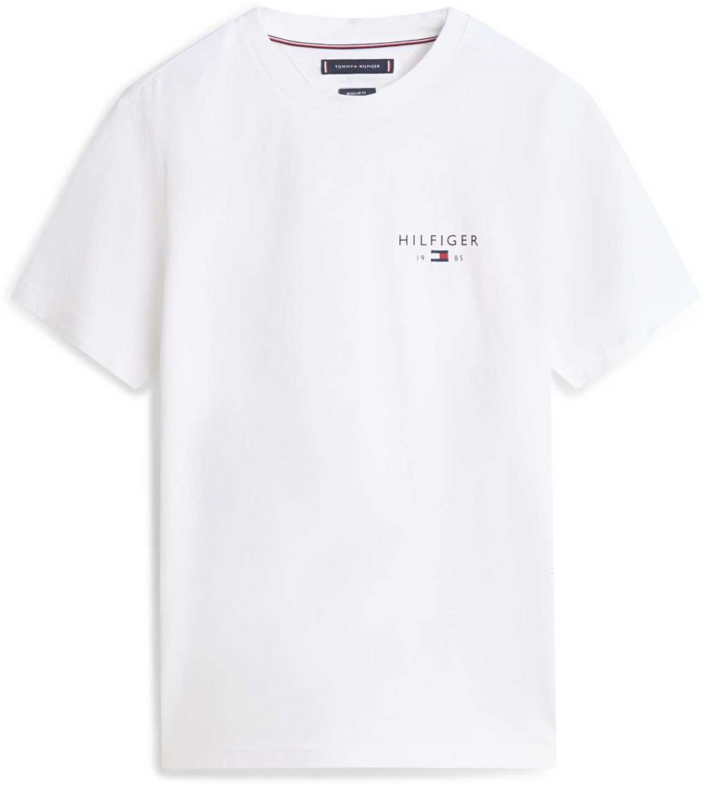 TOMMY HILFIGER Tričko 'BRAND LOVE'  námornícka modrá / červená / biela