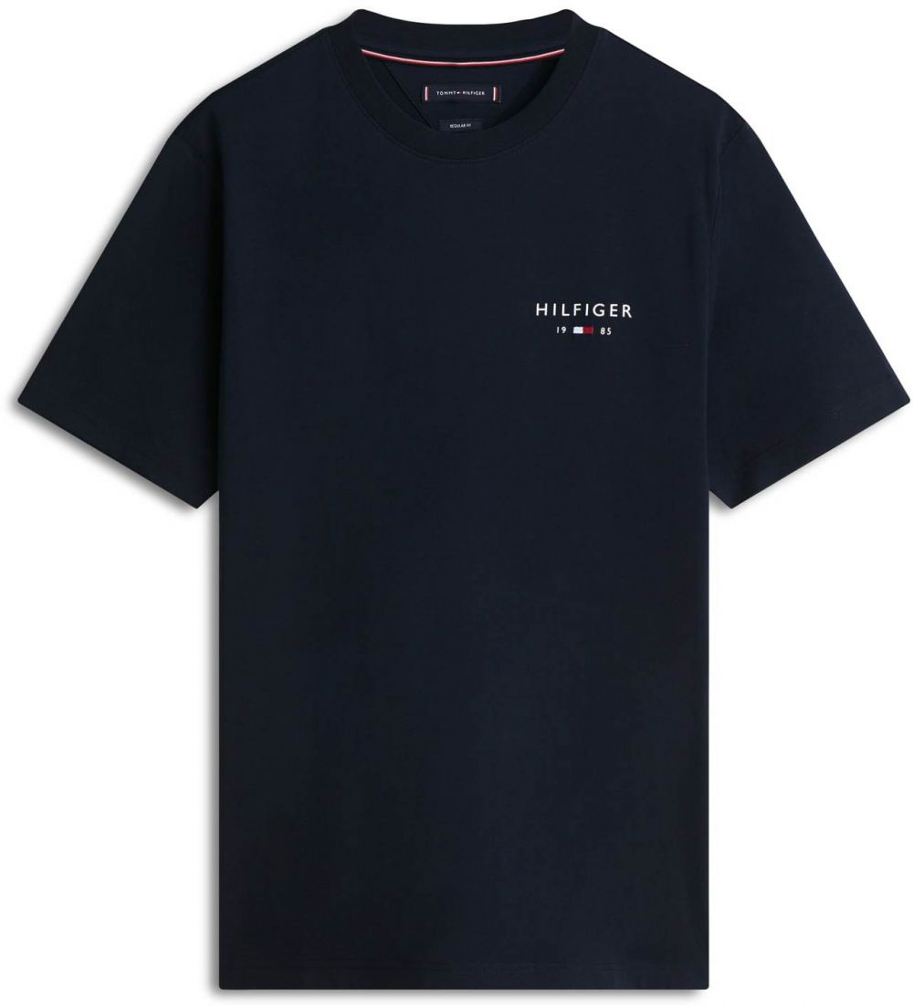 TOMMY HILFIGER Tričko 'BRAND LOVE'  námornícka modrá / biela