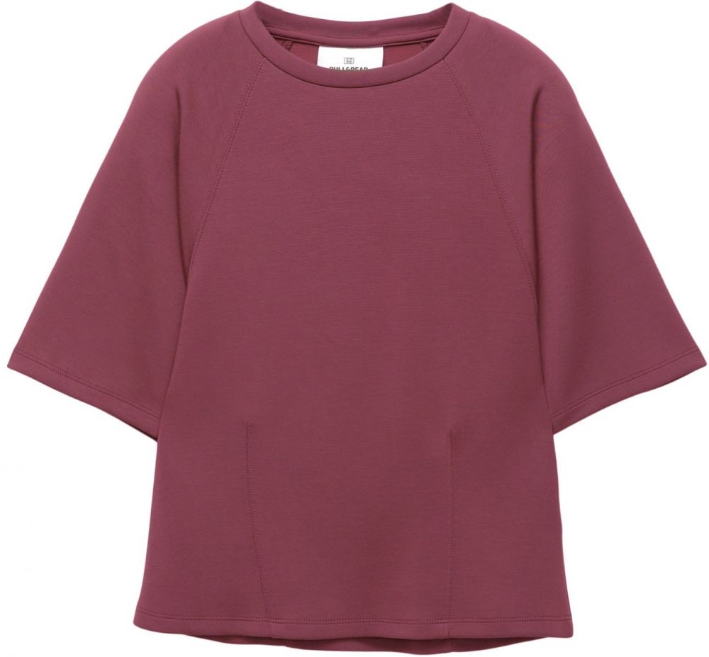 Pull&Bear Tričko  farba lesného ovocia