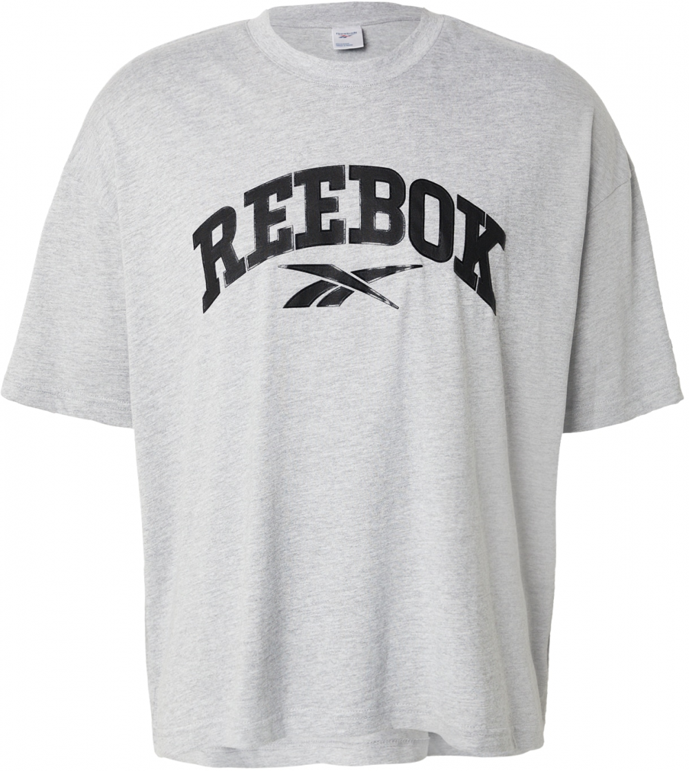 Reebok Funkčné tričko 'PAUL'  svetlosivá / čierna