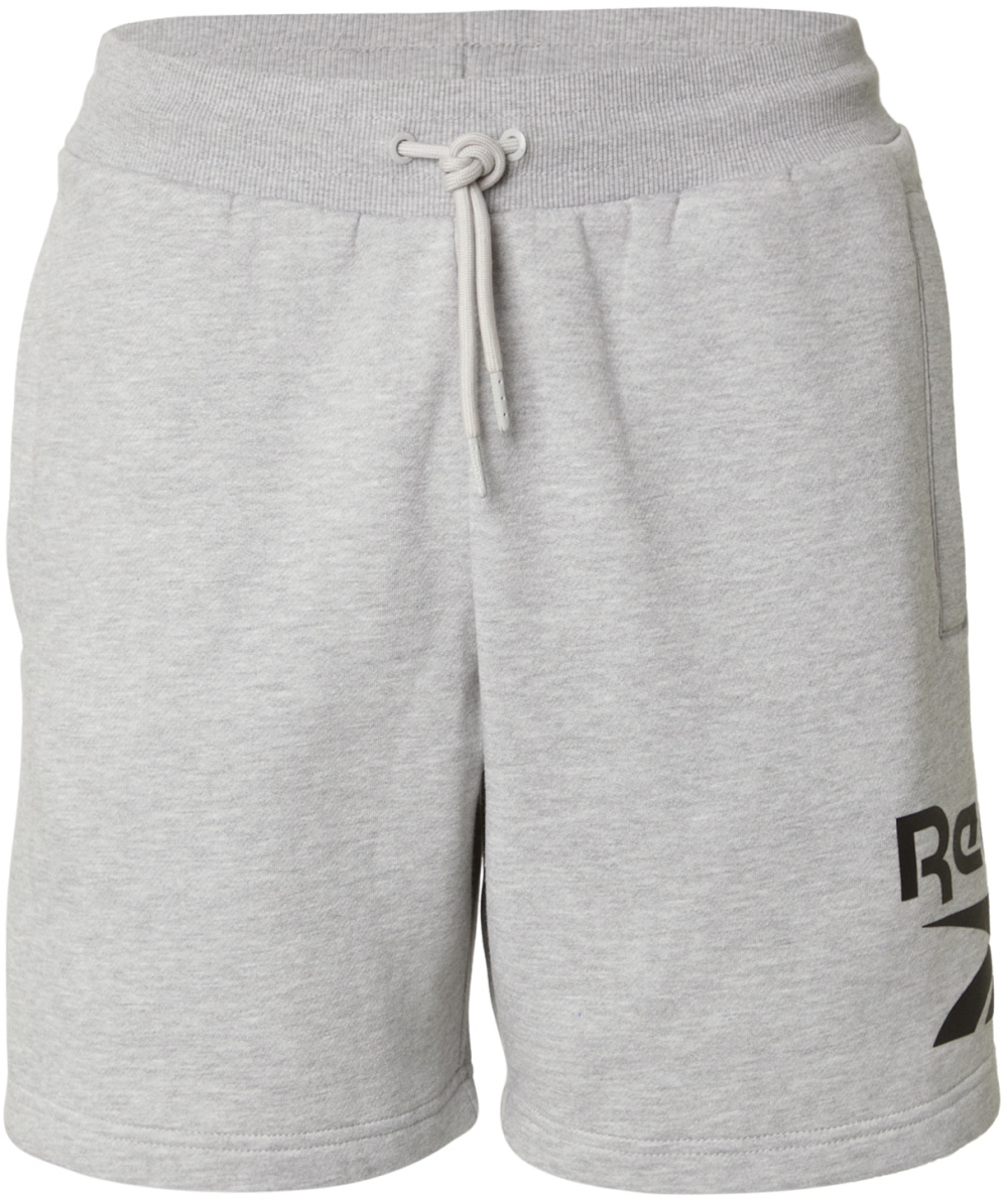 Reebok Športové nohavice 'NATE'  kamenná / čierna