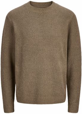 Jack & Jones Plus Sveter 'JPRBLAMAVERICK'  hnedá melírovaná