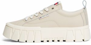 Tommy Jeans Nízke tenisky 'VULC'  krémová / jasne červená / biela